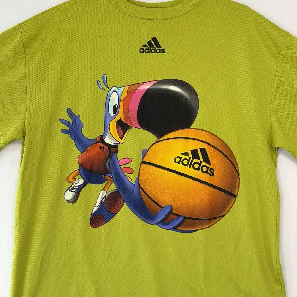 Rare Vintage 90’s Adidas Tuscan Sam Basketball Froot Loops Kellogg’s Shirt Large